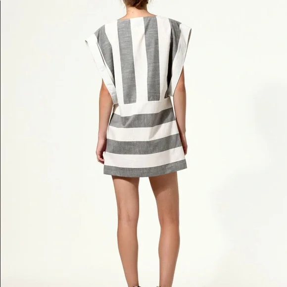New designer Zachary’s Smile stripe dress sz xs $395 host pick ⭐️x 2 - Picture 3 of 4
